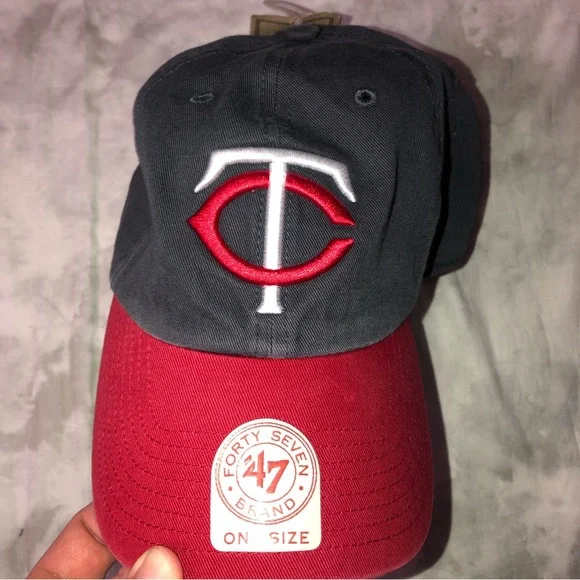 NWT ‘47 MLB Minnesota Twins Clean Up Logo Baseball Cap - Picture 2 of 5